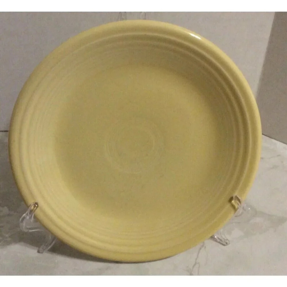 Fiestaware Pale Yellow Salad Dessert Plate Fiesta 7‎ 1/4" HLC USA
